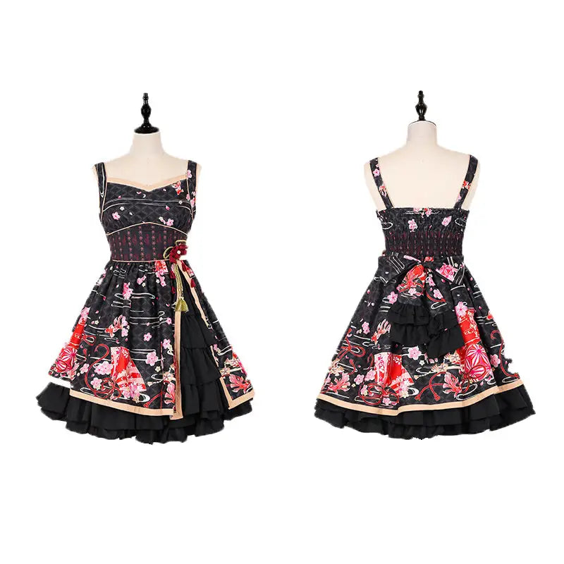 Sakura Flower Inspired Traditional Japanese Summer Dress - Dress