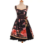 Sakura Flower Inspired Traditional Japanese Summer Dress - Black / S - Dress