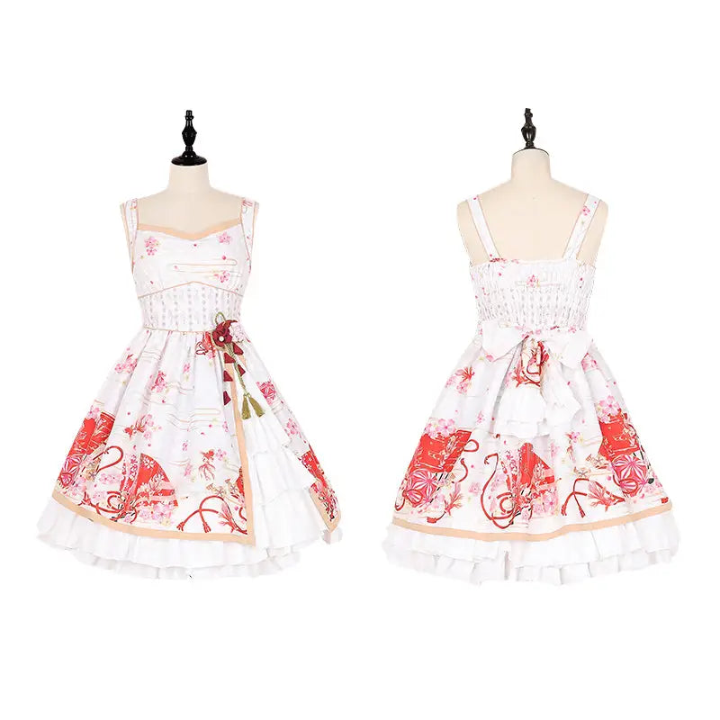 Sakura Flower Inspired Traditional Japanese Summer Dress - Dress