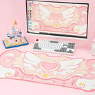 Sakura Heart Gaming Mousepad for Kawaii Gamer Girls Large Size - mouse pad