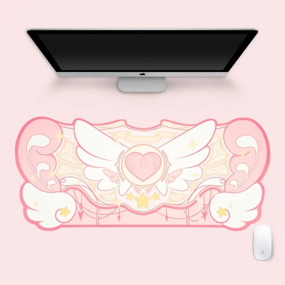 Sakura Heart Gaming Mousepad for Kawaii Gamer Girls Large Size - Cosparty