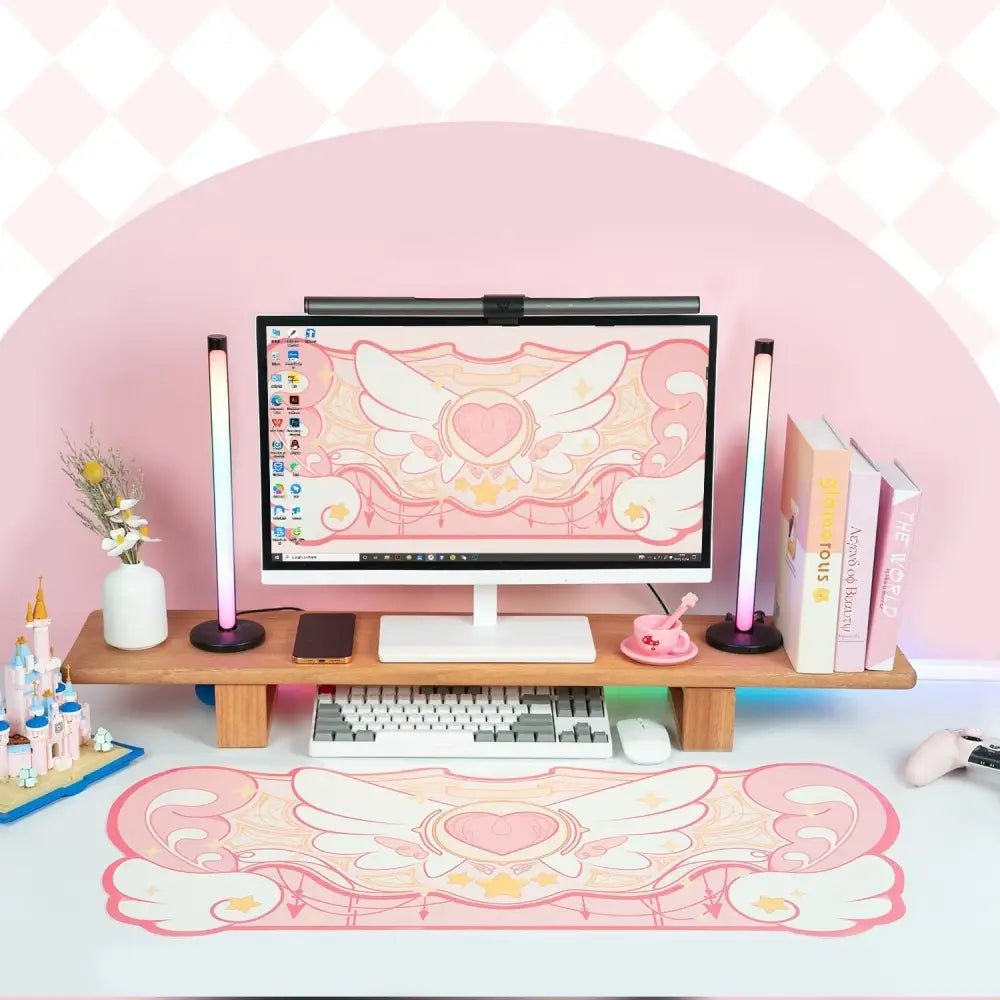 Sakura Heart Gaming Mousepad for Kawaii Gamer Girls Large Size - Cosparty