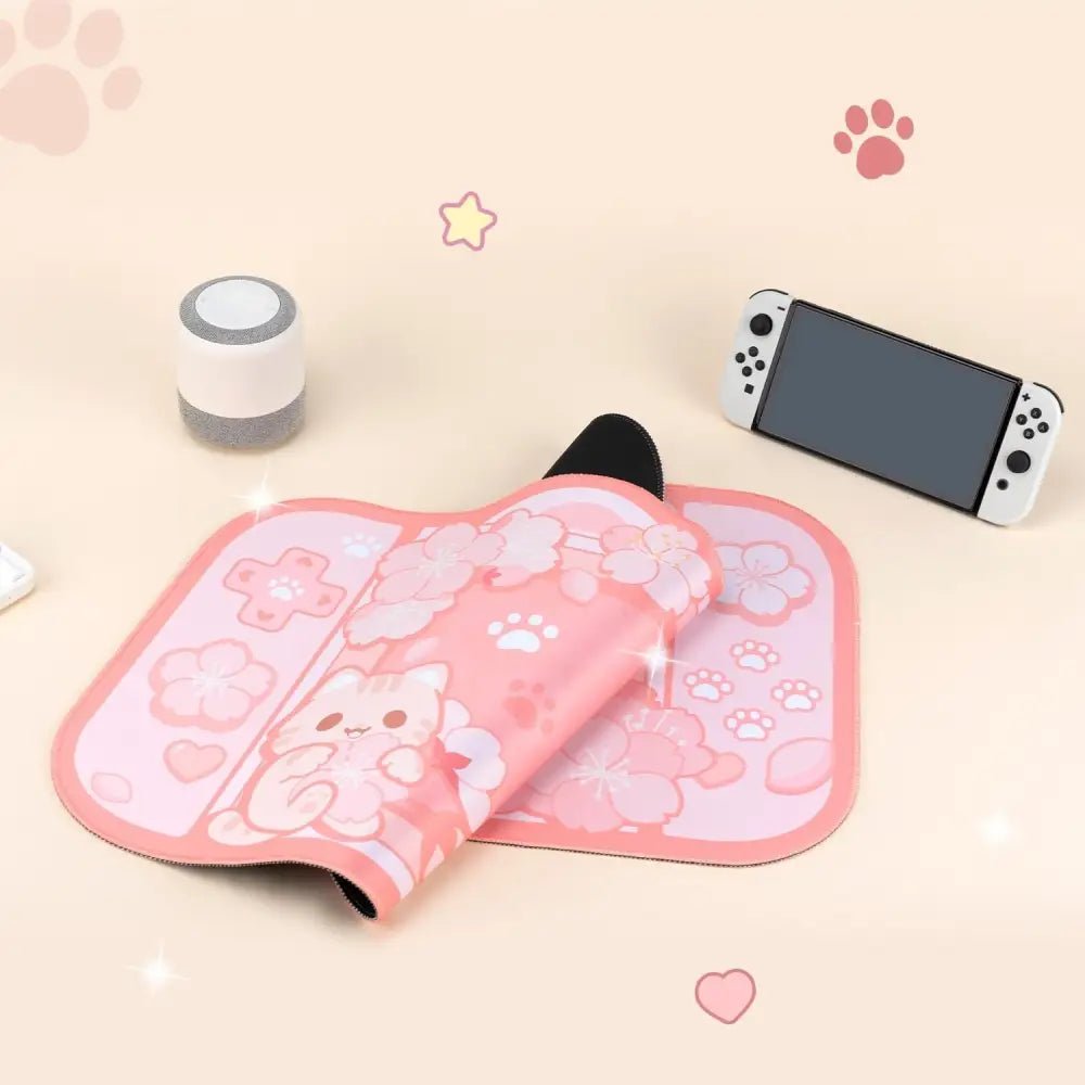 Sakura Neko Gaming Mouse Pad for Stylish and Fun Gaming Sessions - Cosparty