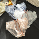 Sakura Wing Panties with Sheer Chiffon and Satin Ribbons - Cosparty