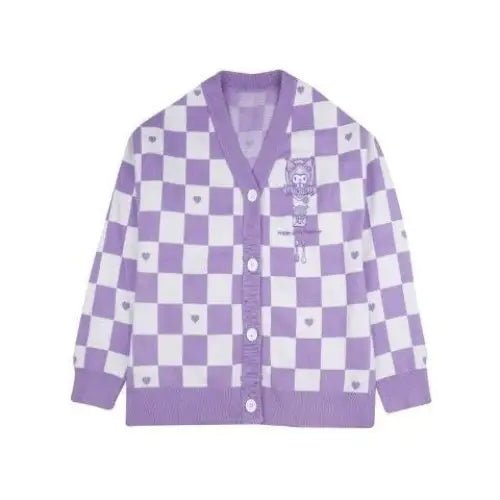 Sanrio Character Checkerboard Cardigan in New Condition - Cosparty