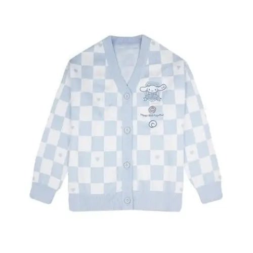 Sanrio Character Checkerboard Cardigan in New Condition - Cosparty