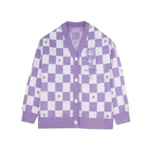 Sanrio Character Checkerboard Cardigan in New Condition - cardigan