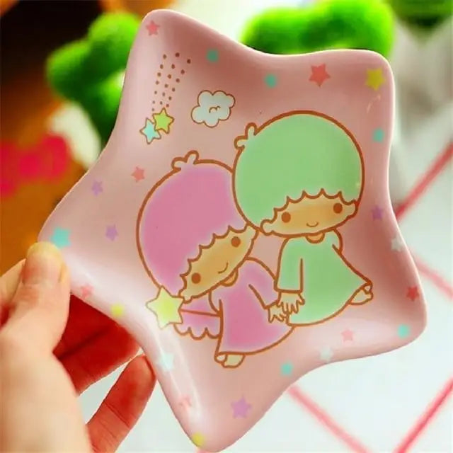 Kawaii dinner plates - dinner plate - dinnerware - frog - hello kitty - keroppi