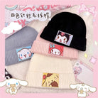 Sanrio Inspired Kawaii Embroidered Beanies for Cozy Warmth - Cosparty