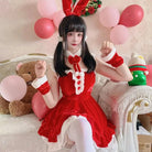 Santa Claus and Bunny Dress with Matching Headband and Cuffs - Cosparty