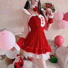 Santa Claus and Bunny Dress with Matching Headband and Cuffs - Cosparty