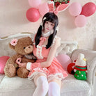 Santa Claus and Bunny Dress with Matching Headband and Cuffs - dress