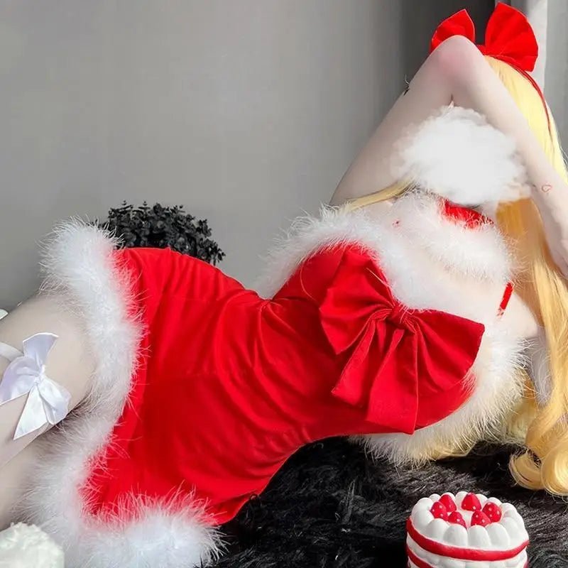 Santa Claus Inspired Princess Dress in Sweet Lolita Style - Cosparty