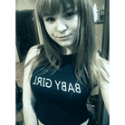 Sassy Baby Girl Cropped Muscle Tees in Black or White - Cosparty