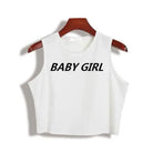 babygirl muscle tee cropped top crop shirt belly top abdl cgl little space baby girl