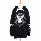 Satanic Bunny Hoodie - Black - Sweater