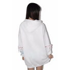 Satanic Bunny Hooded Sweatshirt with Corset Lace - Up Sleeves - Cosparty