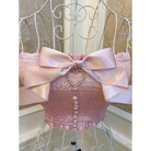 Satin Princess Tube Top in Angelic Pink Satin Fabric - crop top