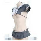 School Girl Micro Crop Top and Bikini Lingerie Set - lingerie