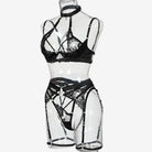 Secret Cherry Lingerie Set - S / Black - bugs bunny, lingerie, little pig, looney tunes,