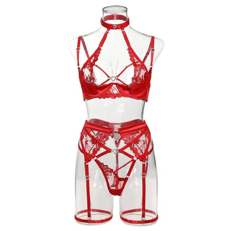 Secret Cherry Lingerie Set for a Seductive Touch - lingerie