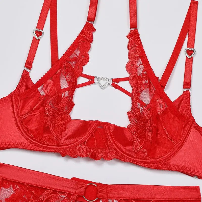 Secret Cherry Lingerie Set for a Seductive Touch - lingerie