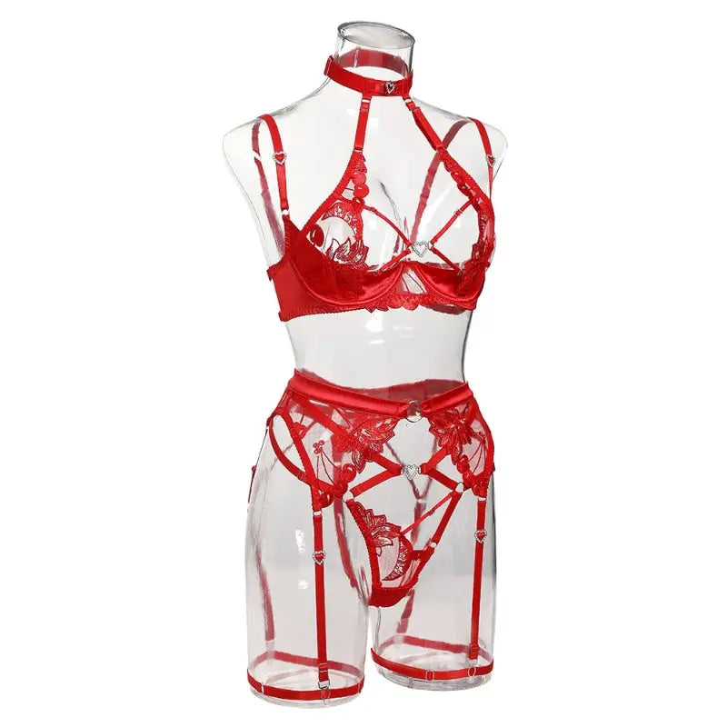 Secret Cherry Lingerie Set for a Seductive Touch - lingerie