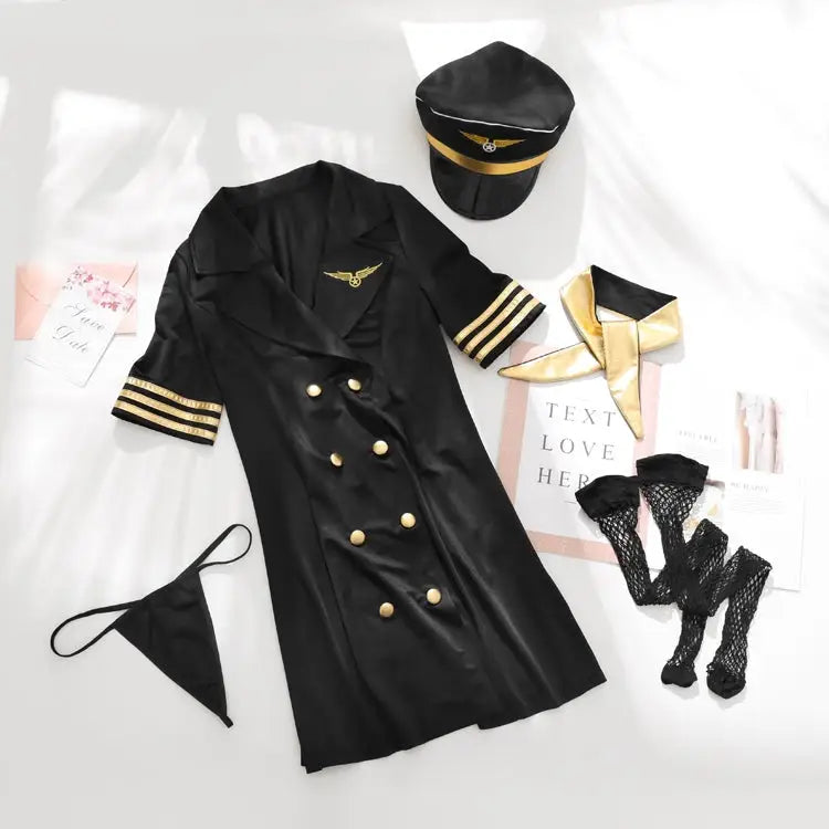 Seductive Airplane Pilot Inspired Cosplay Sweater - sweater