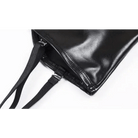 Seductive Black Latex Camisole with Gold Zipper and Built - In Cups - Cosparty