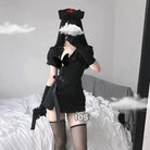 Seductive Black Nurse Military Cosplay Costume - Cosparty