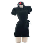 Seductive Black Nurse Military Cosplay Costume - Cosparty