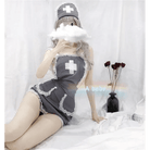 Seductive Military Inspired Grey Nurse Cosplay Costume - Cosparty