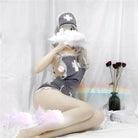 Seductive Military Inspired Grey Nurse Cosplay Costume - costume