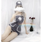 Seductive Military Inspired Grey Nurse Cosplay Costume - costume