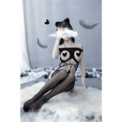 Seductive Nylon Mesh Bodystocking with Open Chest for Nipple Covers - Cosparty