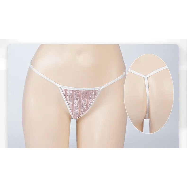 Seductive Pink Velour Peekaboo Dress with Bunny Ears and Lace Trim - Cosparty