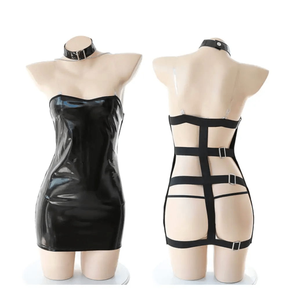 Seductive Vegan Leather Bodycon Dress for Stunning Looks - Cosparty