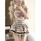 Serendipity Teddy Outfit in Cute Pink Plaid for Chic Fashion - Cosparty