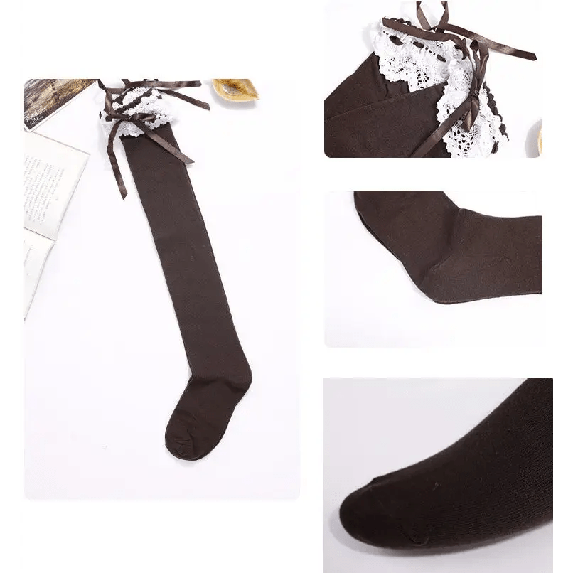 Sexy Thigh High Stockings Inspired by Lolita and Victorian Fashion - Cosparty