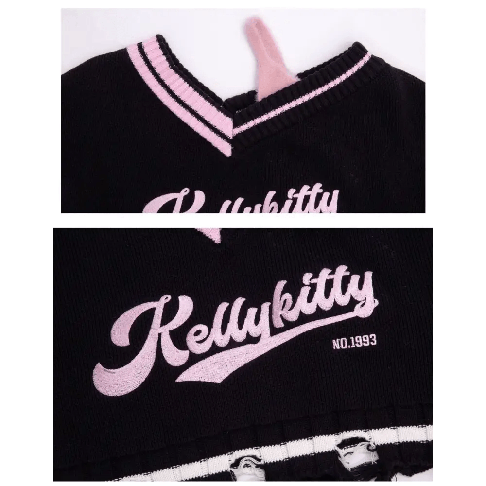 Shadow Blossom Cropped Sports Jacket in Pink and Black - Cosparty