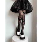 Sheer Lolita Nylon Thigh Highs for a Kawaii Fairycore Look - Cosparty