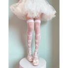 Sheer Lolita Nylon Thigh Highs for a Kawaii Fairycore Look - Cosparty
