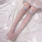 Sheer Lolita Nylon Thigh Highs - nylon, nylons, socks, stockings, tights Cosparty