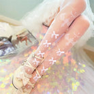 Sheer Lolita Nylon Thigh Highs for a Kawaii Fairycore Look - Cosparty