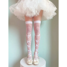 Sheer Lolita Nylon Thigh Highs for a Kawaii Fairycore Look - socks