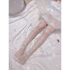 Sheer Lolita Nylon Thigh Highs for a Kawaii Fairycore Look - Cosparty