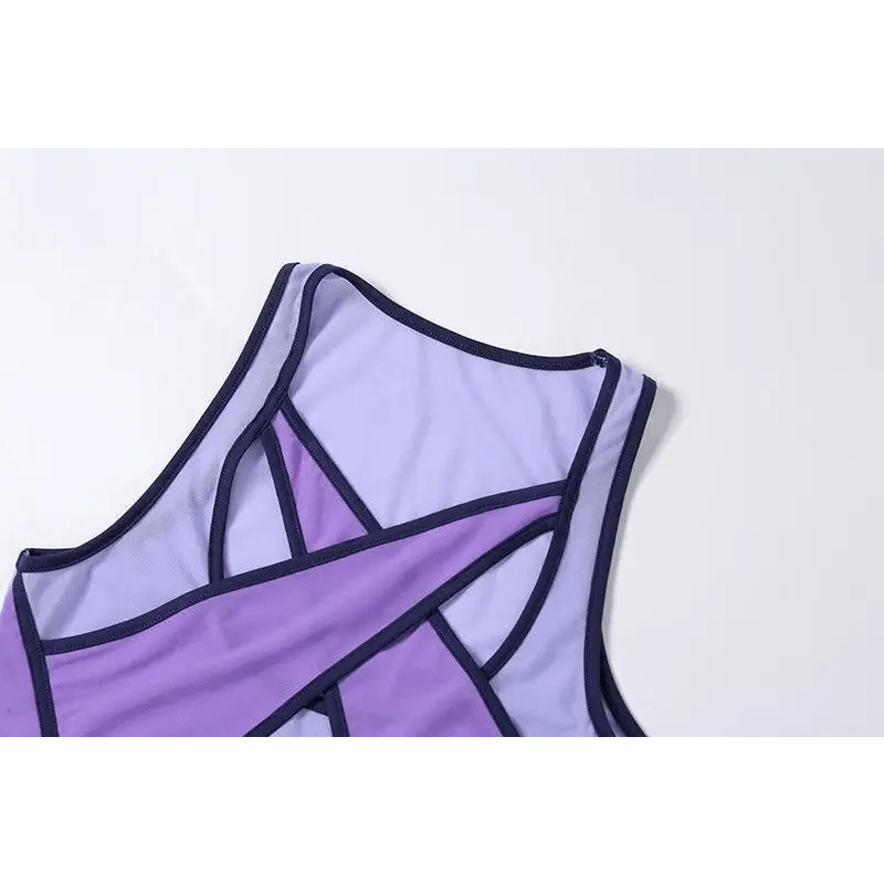 Sheer Mesh Monokini with Peekaboo Cutouts - Cosparty