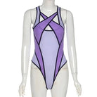 Sheer Mesh Monokini with Peekaboo Cutouts - Cosparty