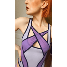 Sheer Mesh Monokini with Peekaboo Cutouts - Cosparty