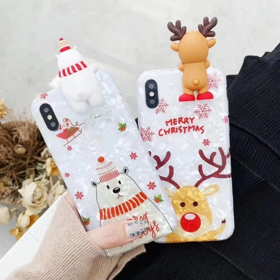 Shimmering Christmas Character Phone Case for iPhone 11 Pro Max - phone case